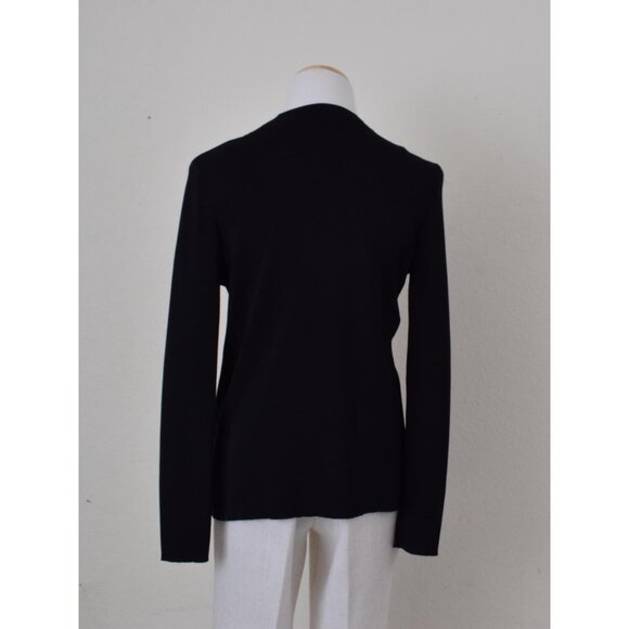 Vintage 00s Viscose/Nylon Scott‎ Taylor Black Cardigan size S - Picture 4 of 10